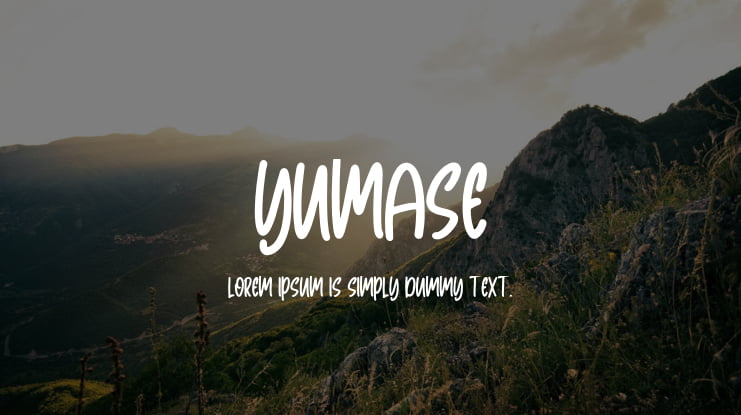 Yumase Font