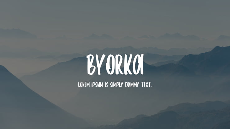 Byorka Font