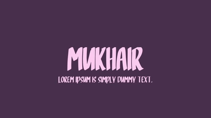 Mukhair Font