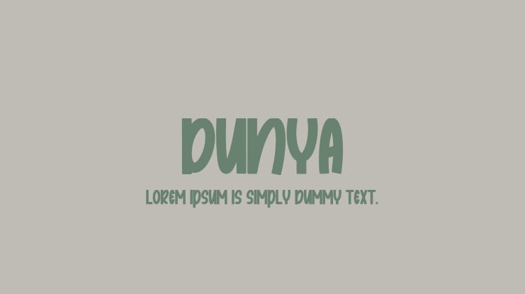 Dunya Font