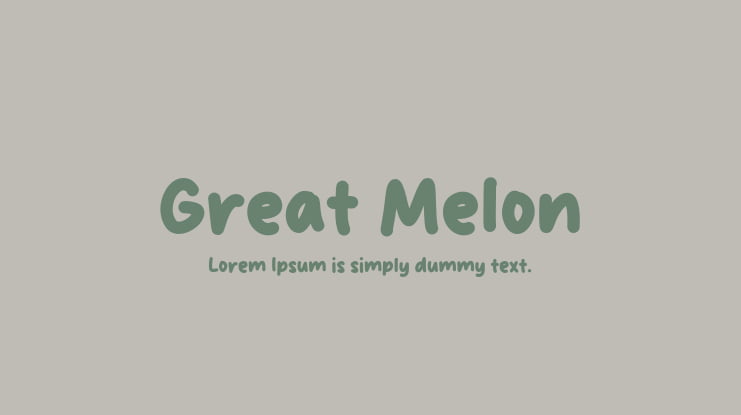 Great Melon Font