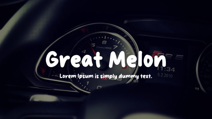 Great Melon Font