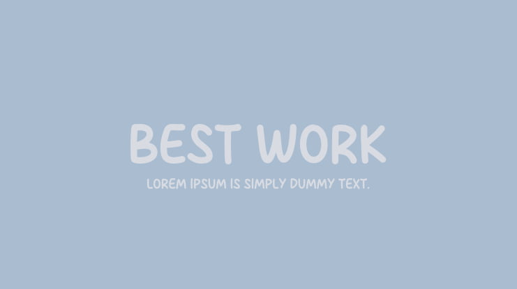 Best Work Font