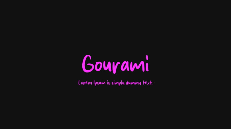 Gourami Font