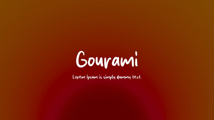 Gourami Font