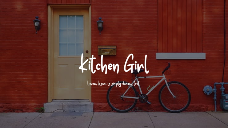 Kitchen Girl Font