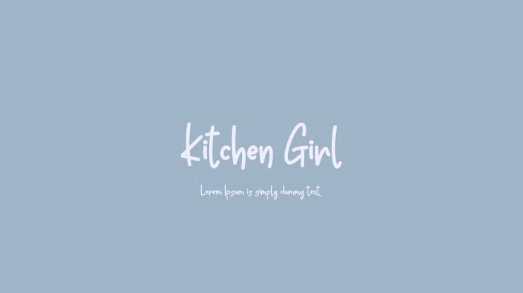 Kitchen Girl Font