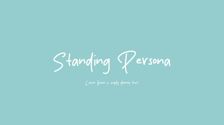 Standing Persona Font