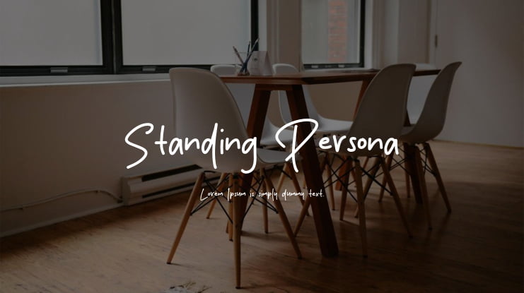 Standing Persona Font