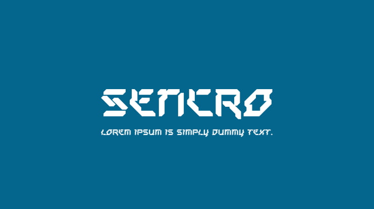 Sencro Font