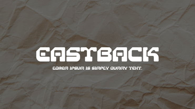 Eastback Font