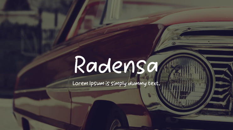 Radensa Font