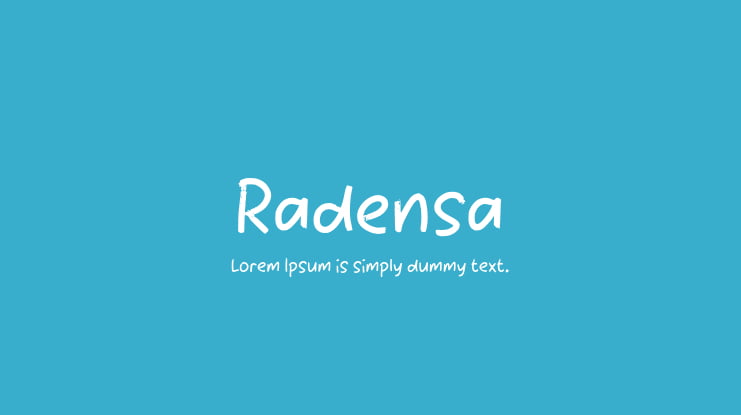 Radensa Font