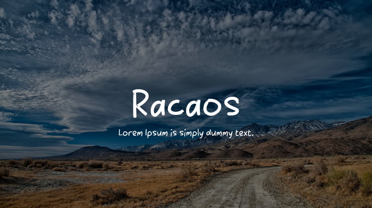 Racaos Font