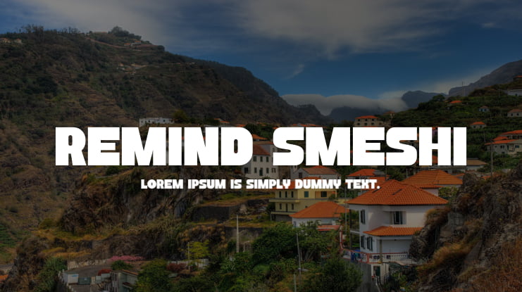 REMIND SMESHI Font