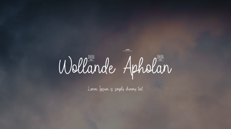 Wollande Apholan Font