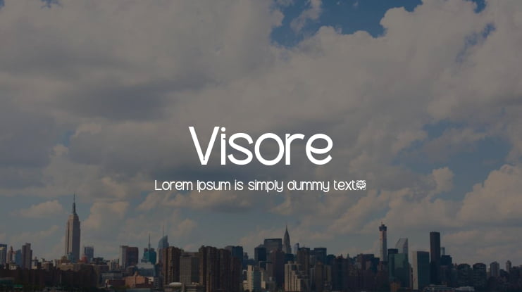 Visore Font