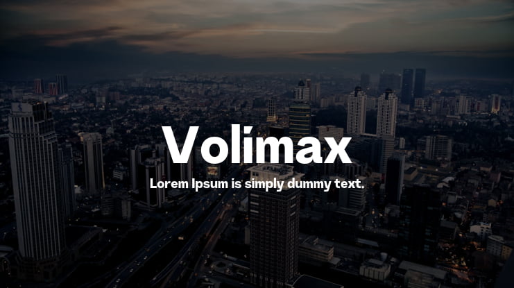 Volimax Font