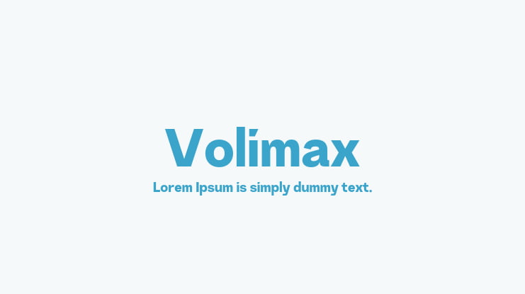 Volimax Font