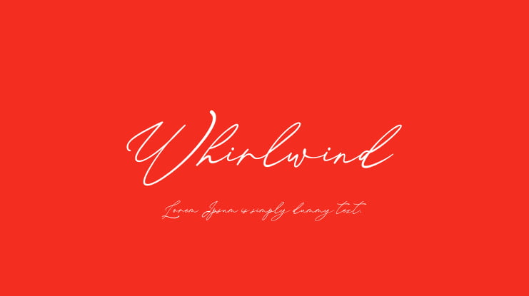 Whirlwind Font