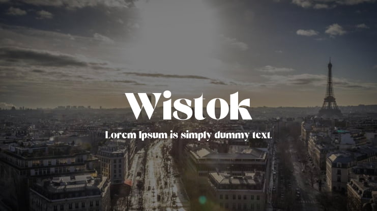 Wistok Font