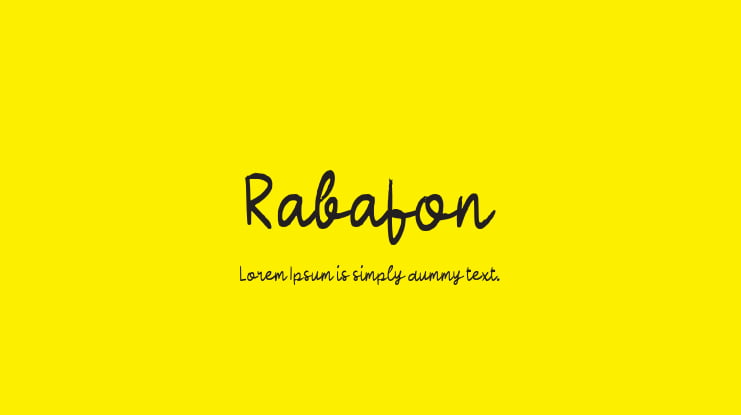 Rabafon Font