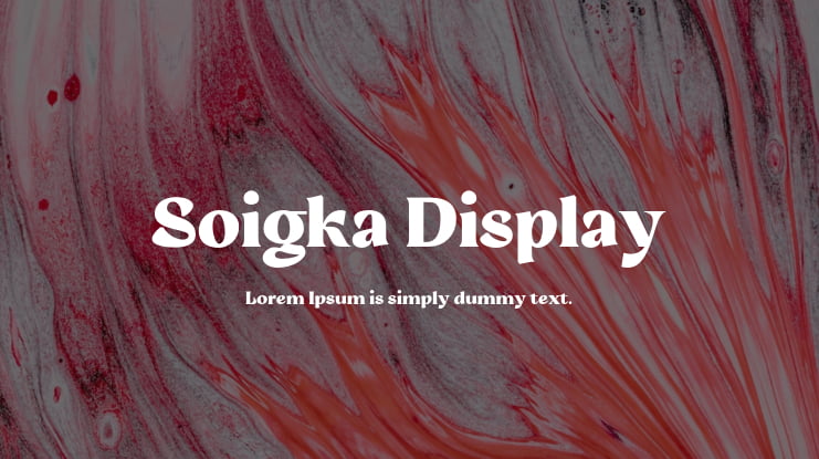 Soigka Display Font