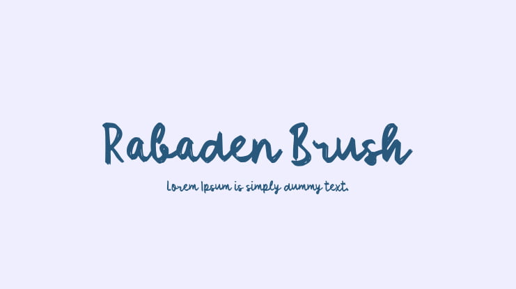 Rabaden Brush Font