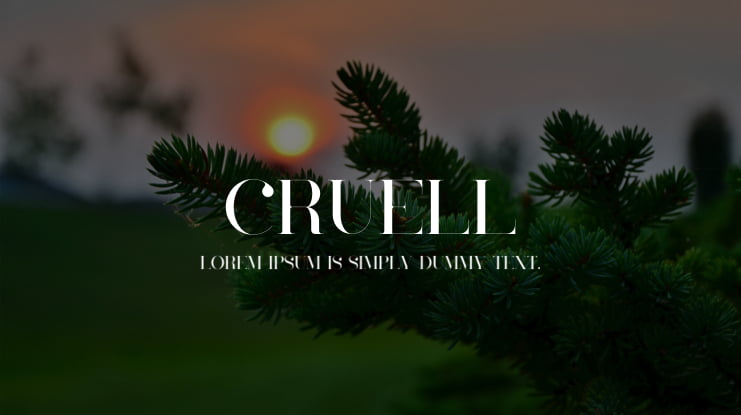 Cruell Font