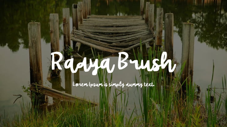 Radya Brush Font