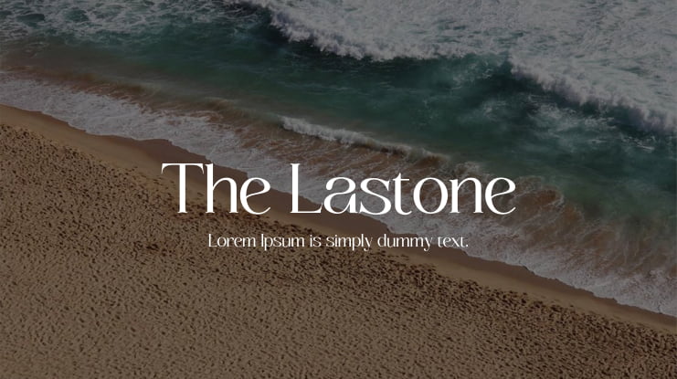 The Lastone Font Family