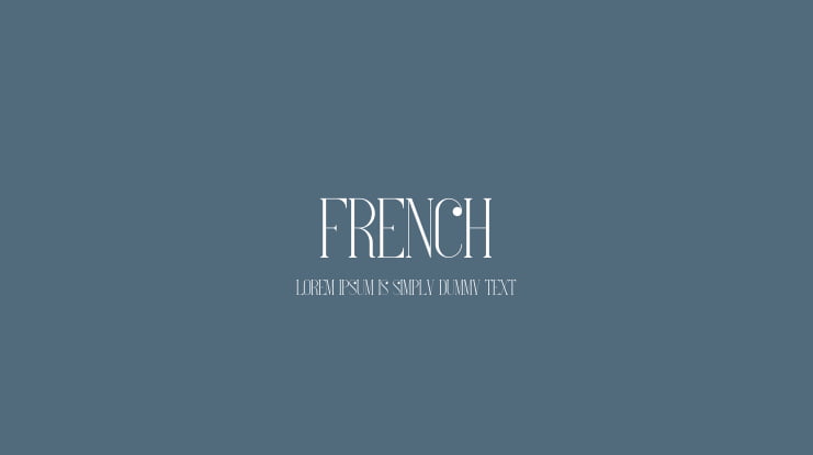 French Font