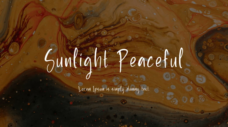 Sunlight Peaceful Font