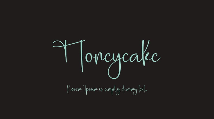 Honeycake Font