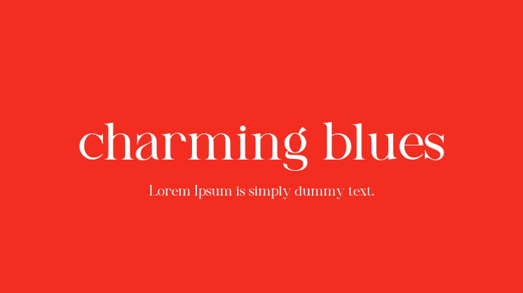 charming blues Font