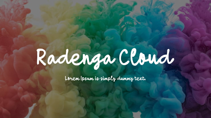 Radenga Cloud Font