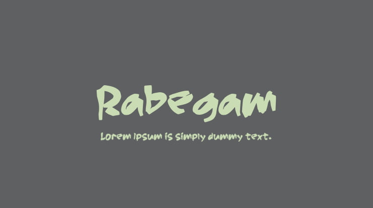 Rabegam Font