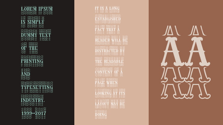 Vintage Stacked Personal Font