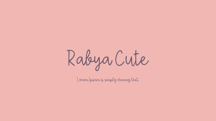 Rabya Cute Font