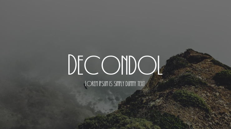 Decondol Font