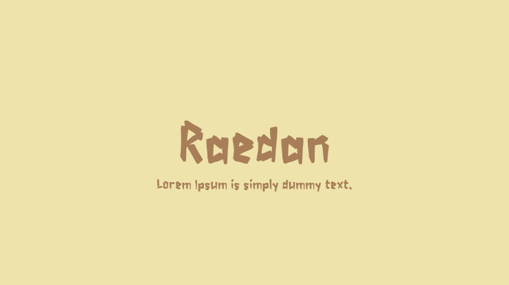 Raedan Font