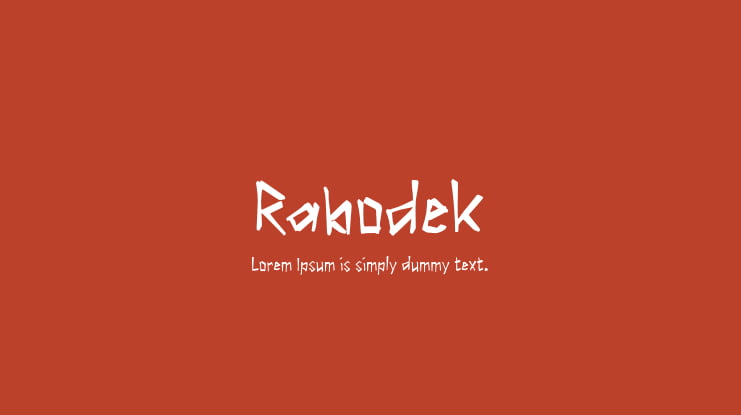 Rabodek Font