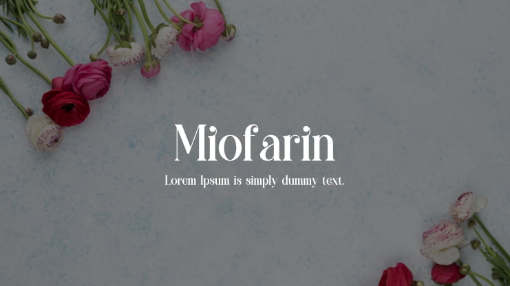 Miofarin Font