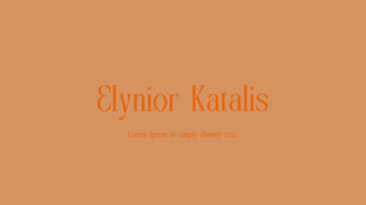 Elynior Katalis Font