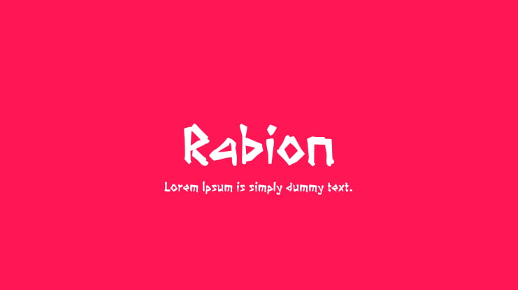 Rabion Font