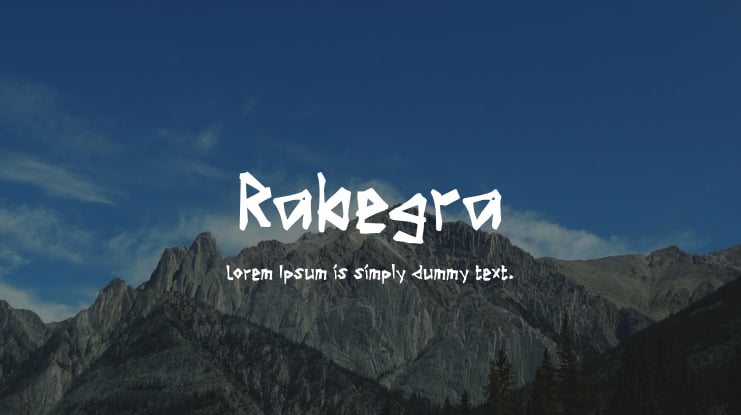 Rabegra Font