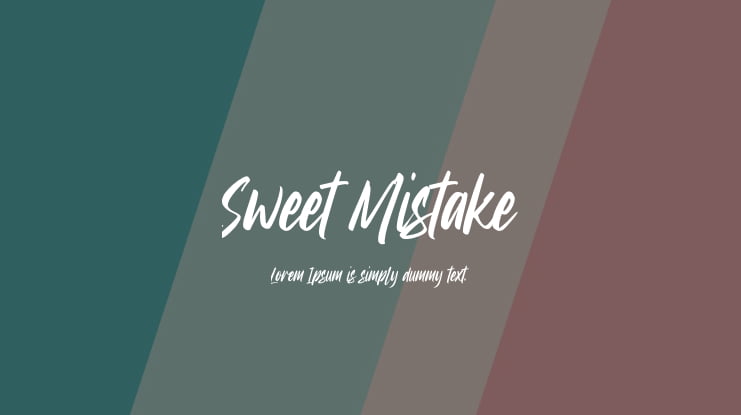 Sweet Mistake Font