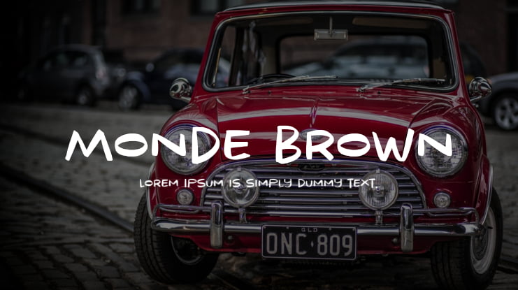 Monde Brown Font