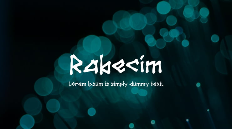 Rabecim Font