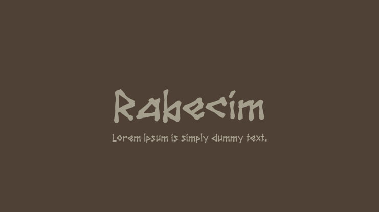 Rabecim Font